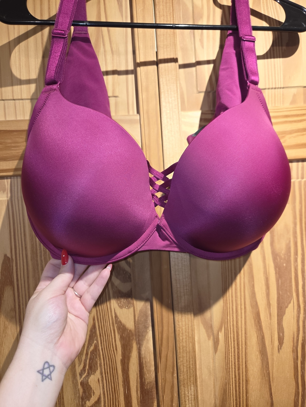 Torrid Plunge Push-Up Bra in Deep Fuchsia Purple